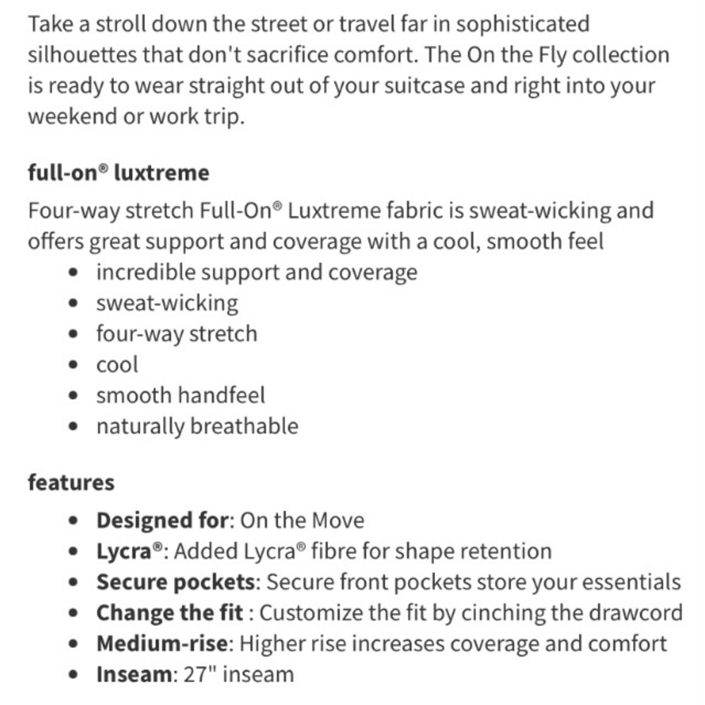 Lululemon On the Fly Straight Pants Size 10 Camo Like New - Picture 11 of 11